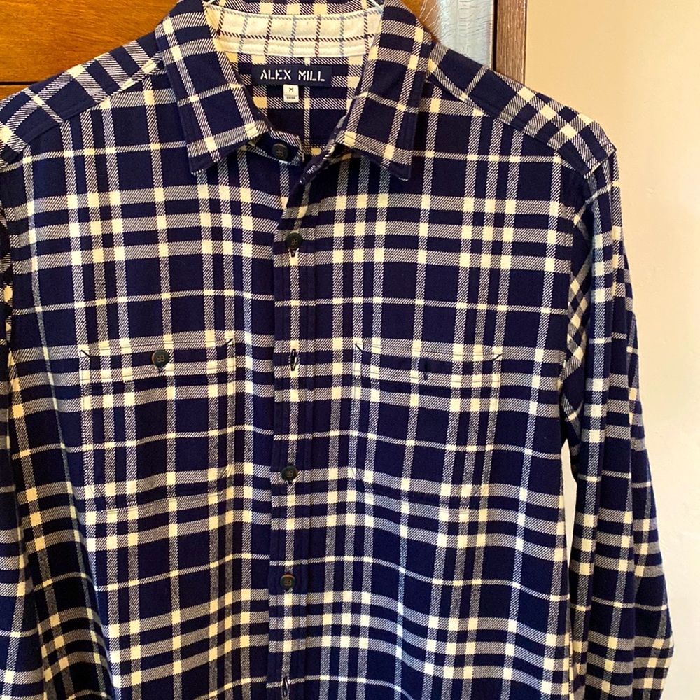 Alex Mill Men’s mid weight flannel Shirt. Medium.